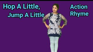Hop A Little, Jump A Little Action Rhyme#Youtubeshorts