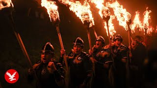 Up Helly Aa - Europe’s biggest fire festival begins with flaming torch parade