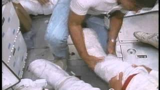 STS-33 EVA Prep and Post with Gregory, Blaha, Carter, Thorton, and Musgrave in FFT