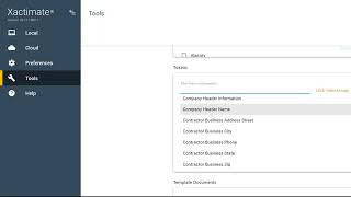 Creating template/macro documents in Xactimate using tokens