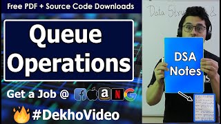 enqueue(), dequeue() & other Operations on Circular Queue