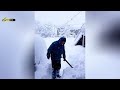 chaos in georgia 2 meters of snow buried houses and trapped people in guria roofs collapsed