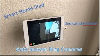Ring Doorbell Automation for iPad Tablet - Homekit