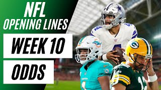 NFL OPENING LINES REPORT | Week 10 NFL Odds | Point Spreads, Moneylines, Betting Totals