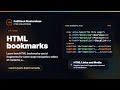 HTML Bookmarks - id Fragments and Same-Page Navigation | FullStack Masterclass HTML Course