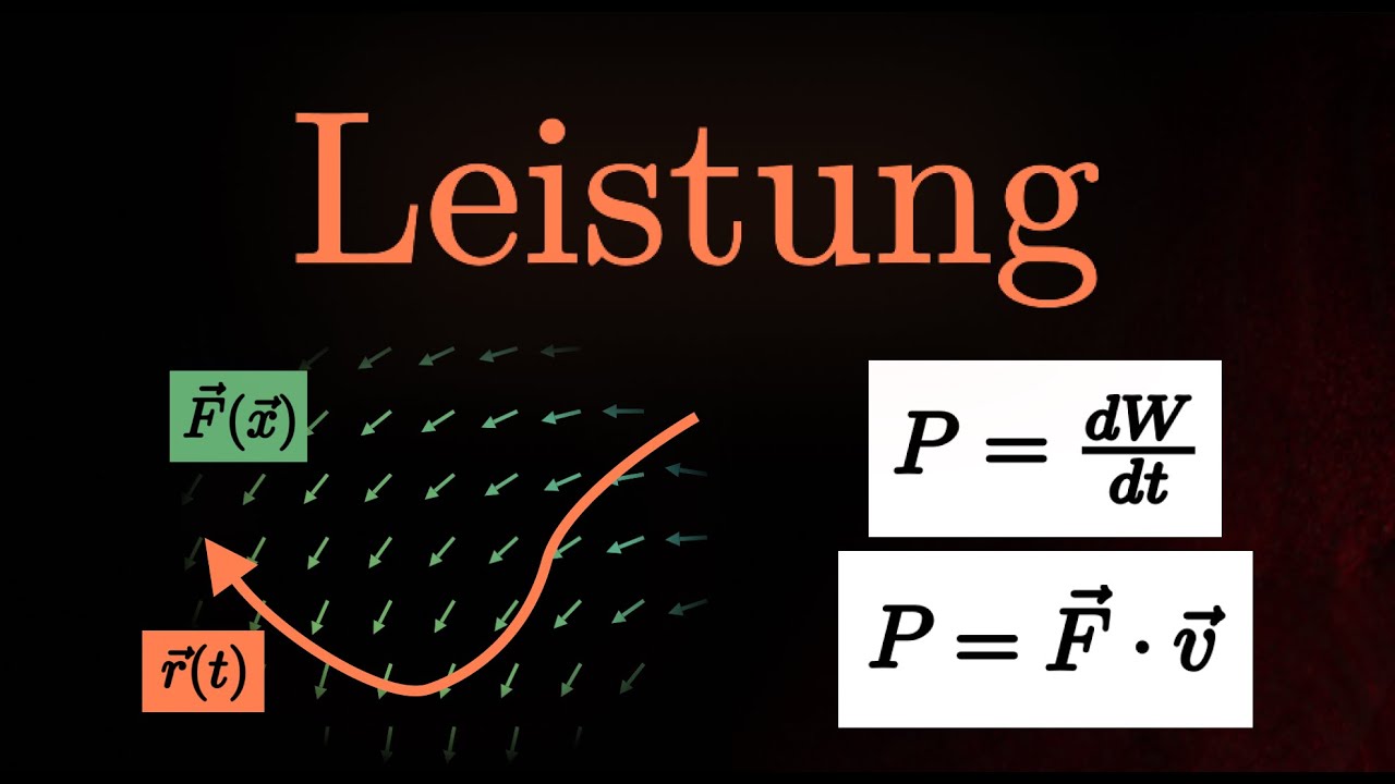 Mechanische Leistung - Beispiel, Formel, Kraftfeld, Herleitung (Physik ...