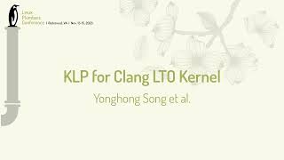 KLP for Clang LTO Kernel - Yonghong Song