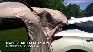 Setting up the Napier Backroadz tent to a 2017 Nissan Murano