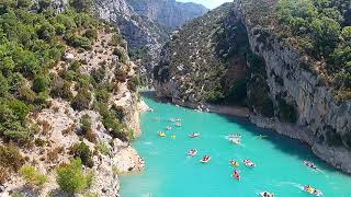 Gorges du Verdon loisirs kayak, France, 南フランス観光　カヤック