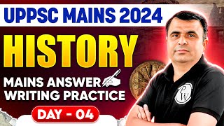 UPPSC Mains 2024 Answer Writing | History-04 | UPPCS Mains Answer Practice | UPPSC Wallah