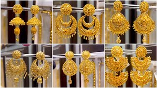 Bridal Heavy Gold Earrings Designs 2024 | Bridal Gold Earrings | Gold Earrings designs | Gold jhumka