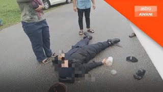 Suspek rempuh anggota polis ditahan