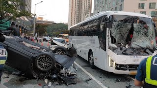 대마 흡입 후 포르쉐 몰고 도심 '광란의 질주' / 연합뉴스TV (YonhapnewsTV)