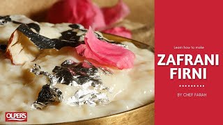 How To Make Delicious 'Zafrani Firni' with Chef Farah in Zauq Recipes.