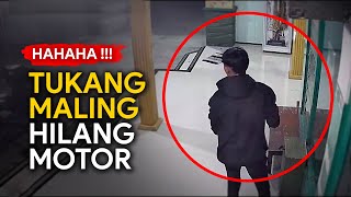 APES 🤣 TUKANG MALING HILANG MOTOR | Rekaman CCTV