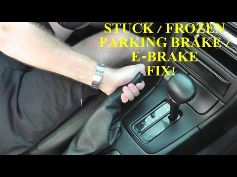 What do I do if my handbrake is frozen on?