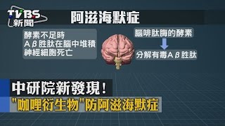 【TVBS】中研院新發現！ 「咖哩衍生物」防阿滋海默症