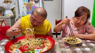 mukbang hakiki三人吃一小盤不多吧#拒絕浪費光盤行動 #家的味道 #簡單的家常飯