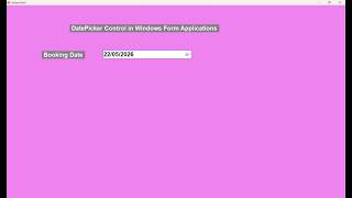 DateTimePicker control in C# Windows Forms | selected date should not be less than today date in C#
