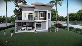 650_ម៉ូតផ្ទះថ្មីៗ_Beautiful 3D House design Construction plans Modern house build small budget