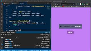 Random color Generator in HTML CSS and JS