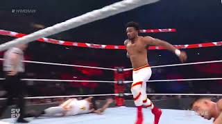 Montez Ford Superman Dive on Otis & Mysterio and Superman Chop Raw Best Moment