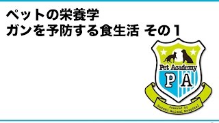 【2014年1月】ペットの栄養学 犬猫のガンを予防する食生活 その１ - 腫瘍について良く知ろう！ -