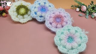 [수세미코바늘]리즐리 평면 수세미뜨기 Crochet Dish Scrubby