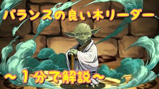 バランスの良い無難な木パリーダー！進化前ヨーダ解説【パズドラ１分解説】