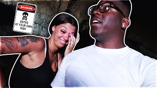 WE GOT STUCK IN AN ABANDONED CAVE!! (HAUNTED)