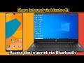 How to connect mobile internet to laptop via bluetooth