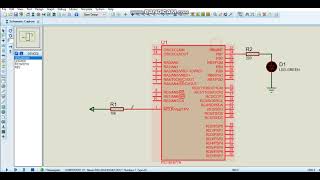 First project: Blink led using PIC16f877a