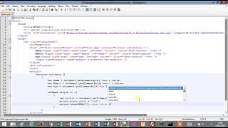 Tutorial 1 - Form Validation - Using javaScript and PHP - Part 2/9 Name Validation
