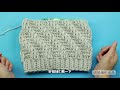 帽子钩针编织 这次是好看的大斜纹针帽子 也是梯形针handmade crochet hat