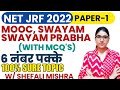 MOOC, SWAYAM, SWAYAM PRABHA With MCQ's Explained By Shefali Mishra I UGC NET 2022 I 100% Sure Topic