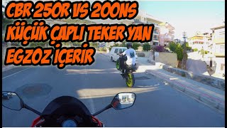 PULSAR 200 NS İLE YARIŞTIK] PULSAR 200NS VS CBR 250R DRAG İÇERİR] KİM DELDİ ?