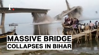 India: Massive Bridge Under Construction Collapses In Bihar's Bhagalpur District