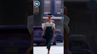 Glamour Animated Lady | Elegant Cartoon Character