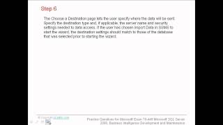 70 448 How to create an SSIS package using the Import and Export Wizard in SQL Server 2008