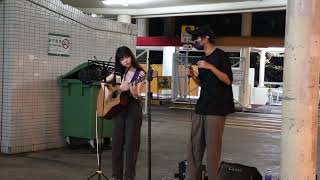 記憶棉(MC 張天賦)~Cover(2022-07-30)Busking@旺角東火車站B出口