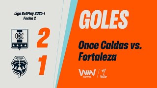 Once Caldas vs. Fortaleza (goles) | Liga BetPlay Dimayor 2025-I | Fecha 2