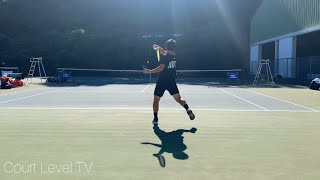 田島尚輝 慶應チャレンジャー 2022 練習 / Court Level Practice - Yokohama ATP Challenger [4K 60fps]