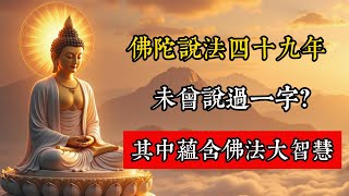 為什麽佛說法四十九年，未曾說過一字？卻點亮無量眾生智慧，真相讓人驚嘆！#佛教 #佛家 #佛法 #佛學知識 #佛學智慧 #修心修行 #佛教文化 #禪悟人生 #傳統文化