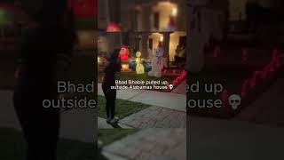 Bhad Bhabie confronts Alabama Barker outside her house 😱#bhadbhabie #drama #messy #memes