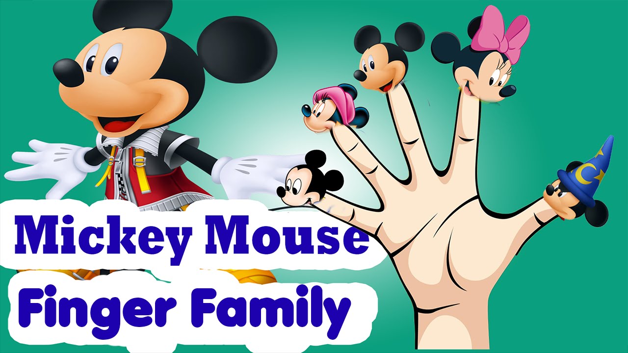 Finger Family Mickey Mouse Nursery Rhymes - YouTube