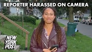 Viral video shows Rochester reporter Brianna Hamblin being harassed | New York Post