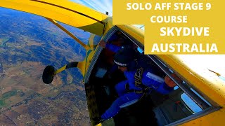 SOLO AFF 9 STAGES SKYDIVE QUEENSLAND, AUSTRALIA