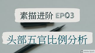 EP03 头部五官比例分析 | 素描进阶