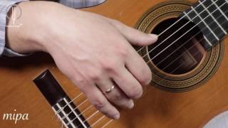 Classical guitar lessons. Arpeggio. Tactile contact. [Dmitry Nilov]