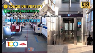 TTC POV Walk: Yorkdale Station to Ossington Station Via St. George Station【4K 60FPS】